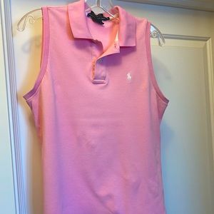 Ralph Lauren Classic Golf Fit Sleeveless Polo Shirt